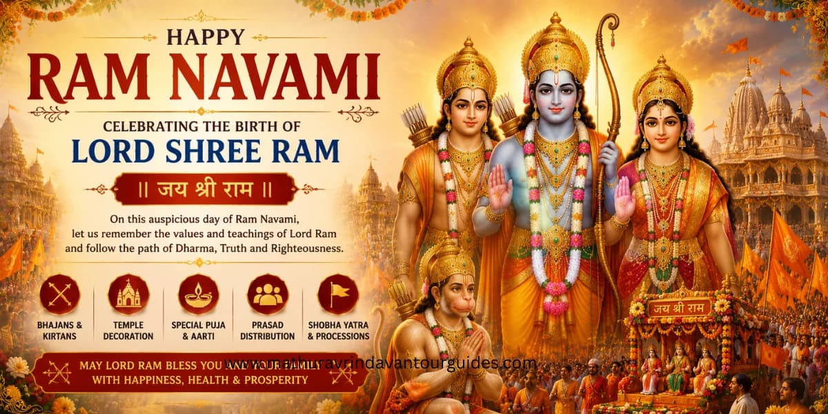 Ram Navami celebration in Vrindavan Mathura 2026