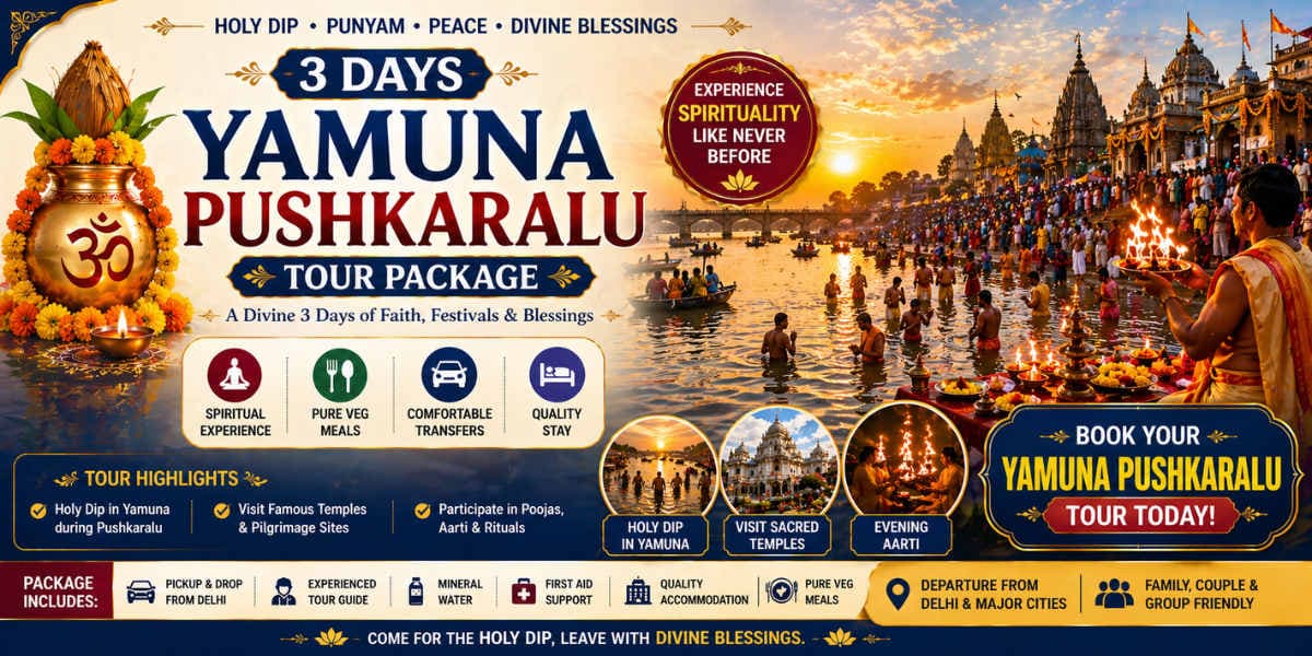 Yamuna Pushkaralu 3 Day Tour Package — Mathura Vrindavan Gokul
