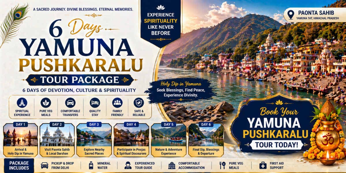 6 Day Yamuna Pushkaralu Vrindavan Tour Package