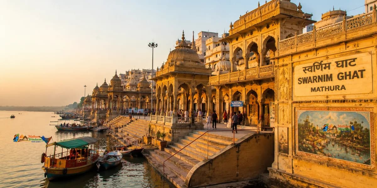Swarnim Ghat golden Yamuna ghat Mathura