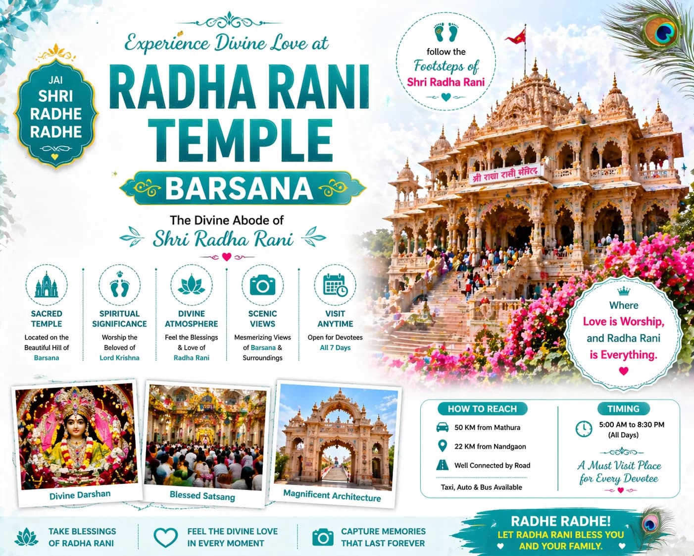 Radha Rani Temple Barsana-Complete Travel Guide