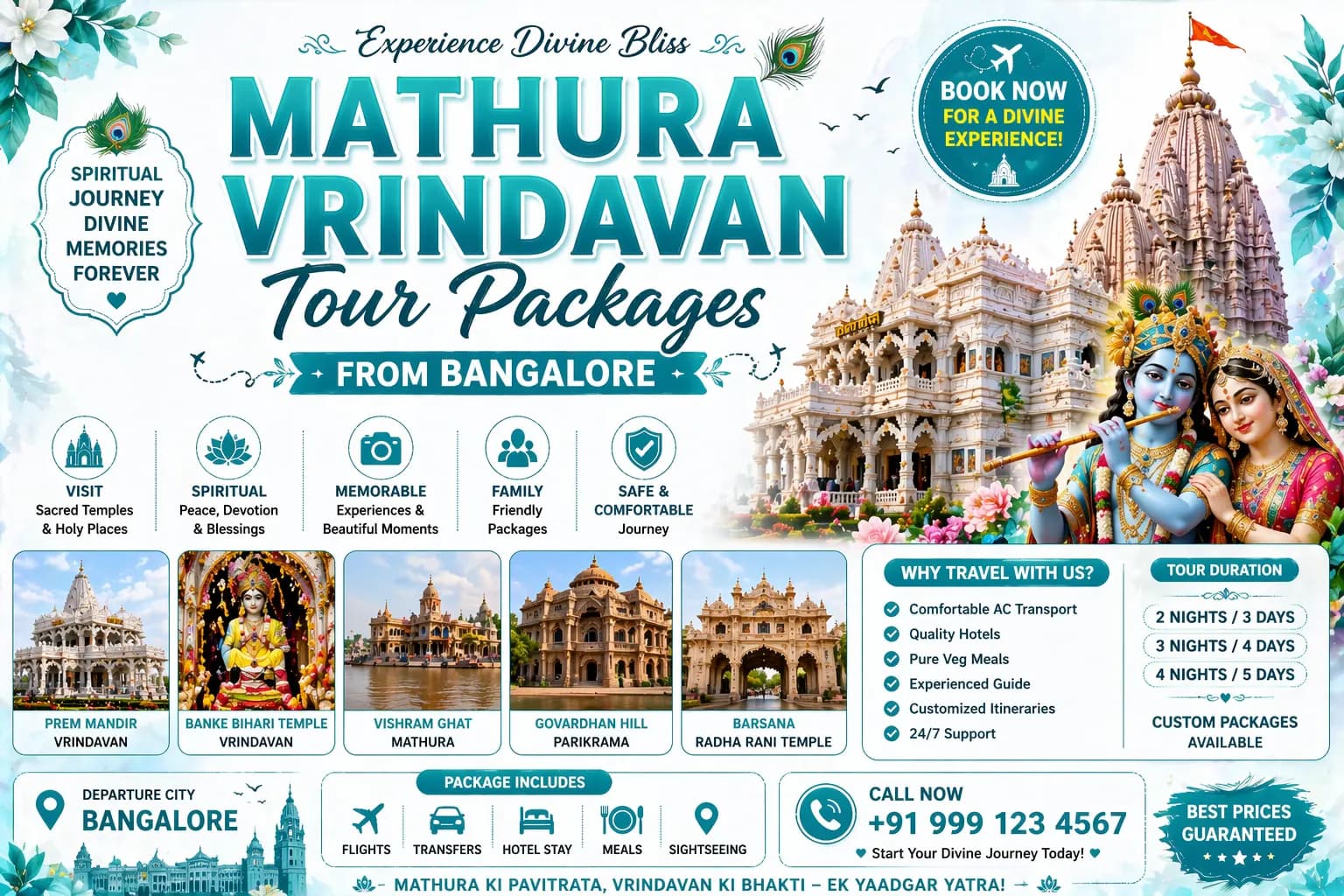 Mathura Vrindavan Tour Packages from Bangalore